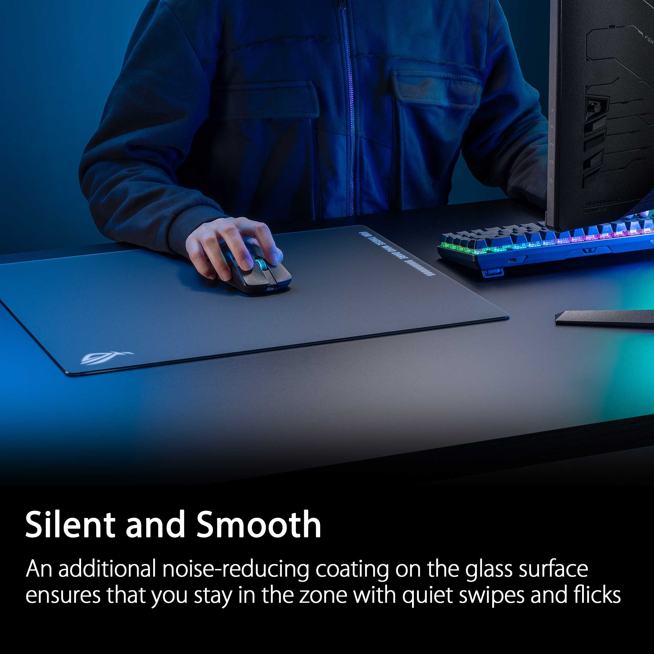 ASUS ROG Moonstone Ace L Gaming Mousepad (Black)
