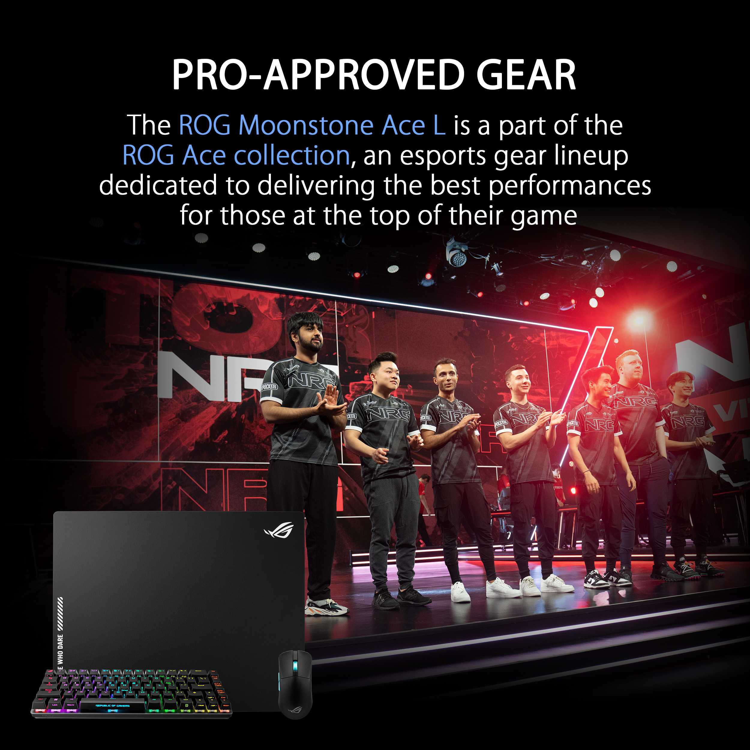 ASUS ROG Moonstone Ace L Gaming Mousepad (Black)
