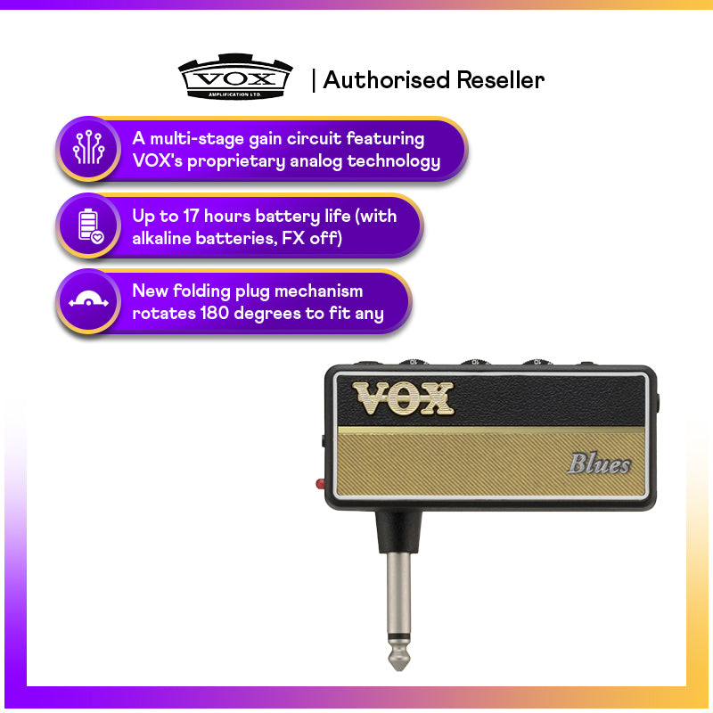 Vox amPlug 2 Blues Headphone Guitar Amp