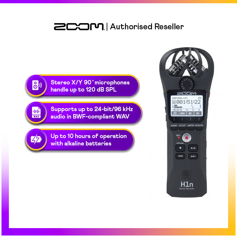 ZOOM H1N Stereo Digital Audio Handy Recorder