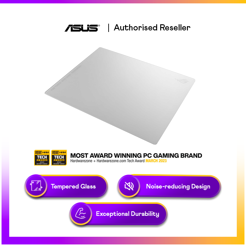 ASUS ROG Moonstone Ace L Gaming Mousepad (White)