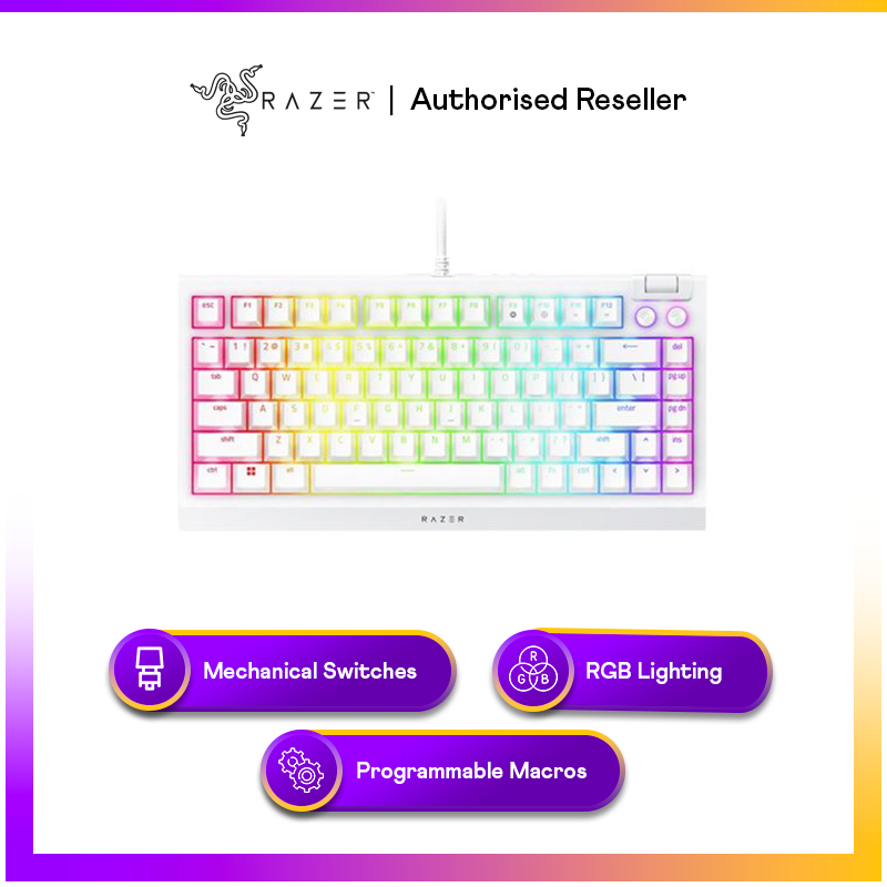 Razer BlackWidow V4 75% - White