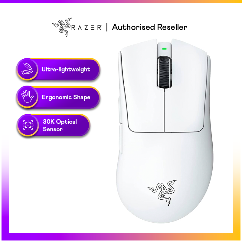 Razer DeathAdder V3 Pro - White - Classic Base - 1000 Hz