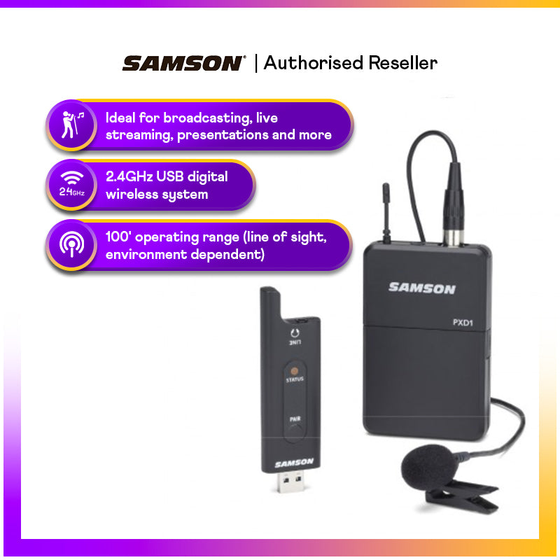 Samson Stage XPD2 Lavalier Presentation Wireless System
